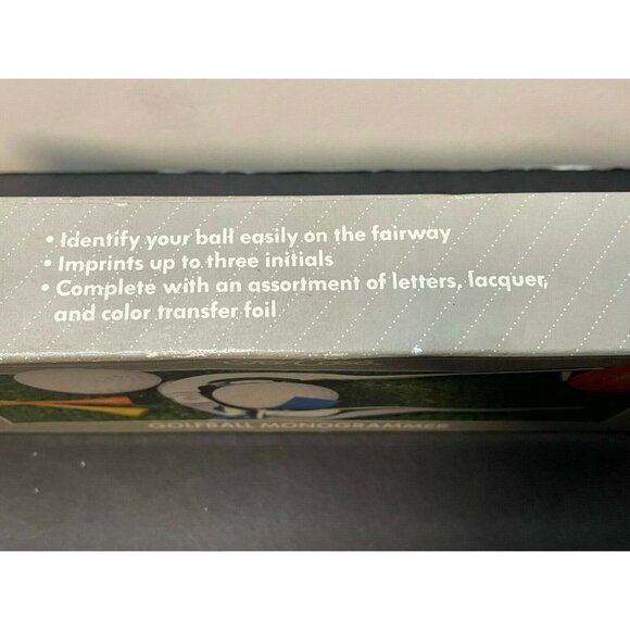 Star Case Golf ball Monogrammer personalize 3 letter kit - Picture 2 of 7